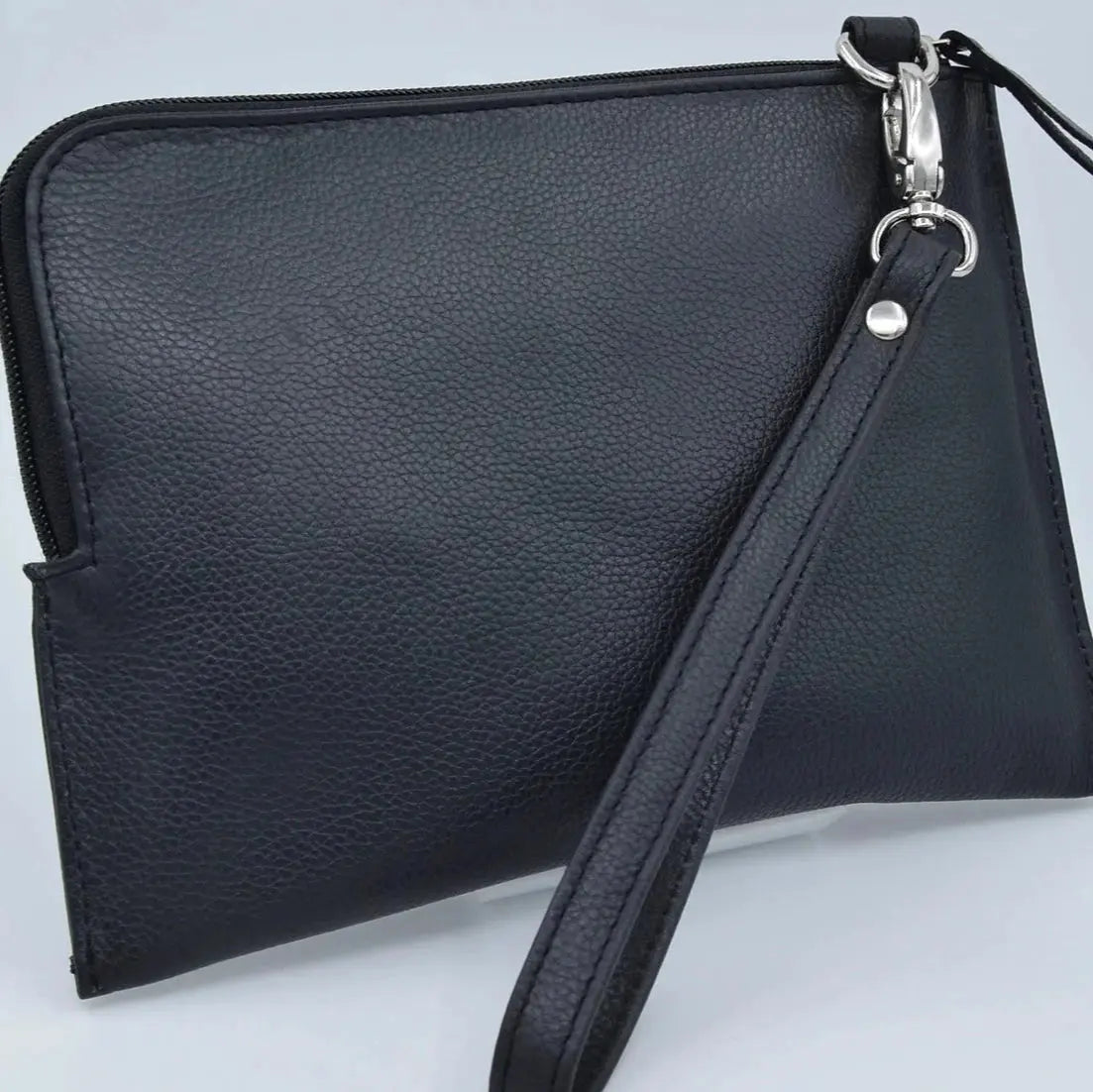 Soft Feel Bag with Hand Strap Pink Leather My Store