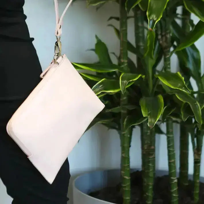 Soft Feel Bag with Hand Strap Mustard Leather My Store