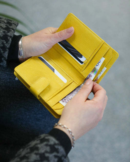 Colour Pop: Pink, Purple &amp; Mustard Leather Purses That Brighten Every Outfit