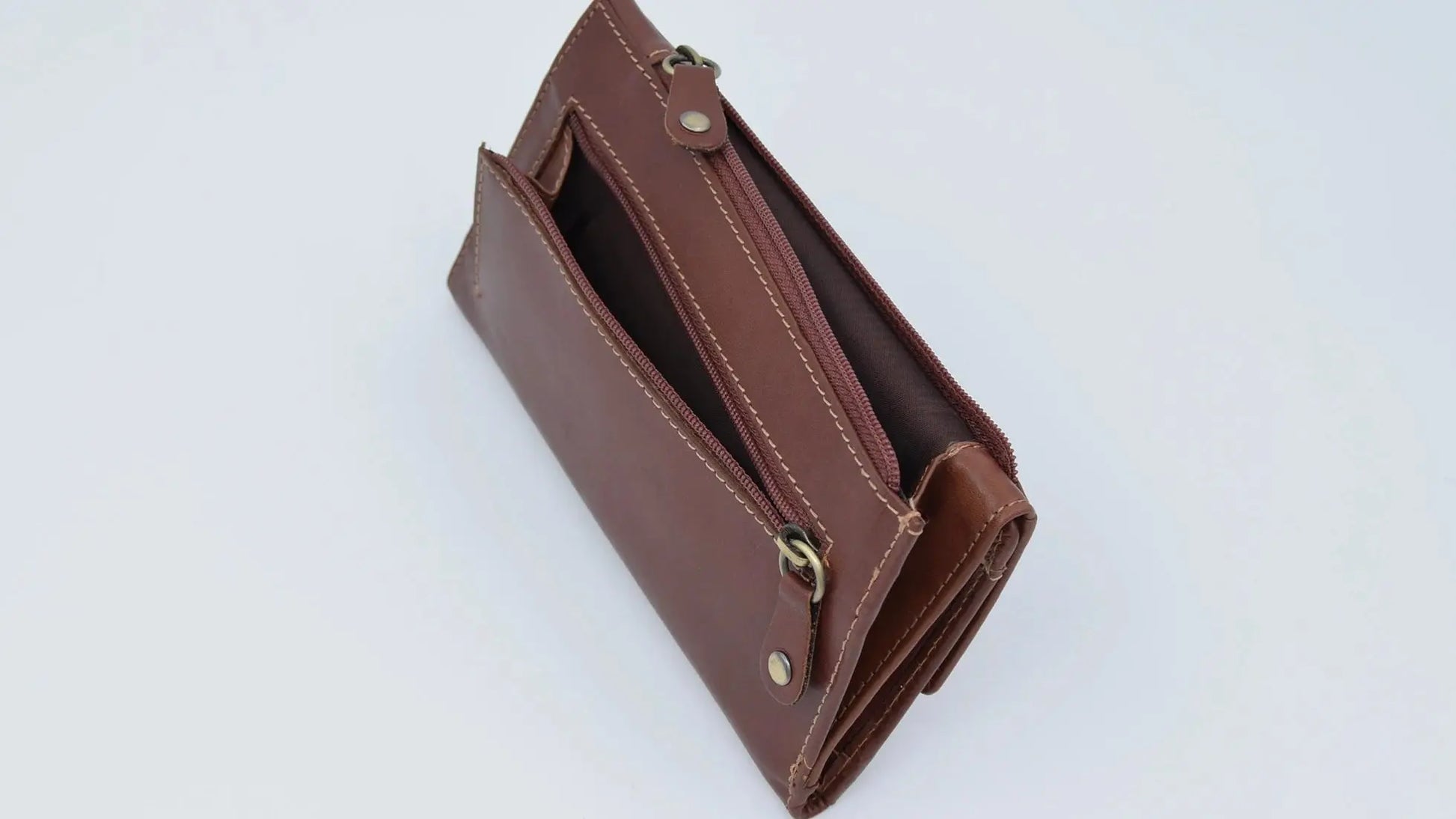 Half Fold Close Purse Black Leather My Store