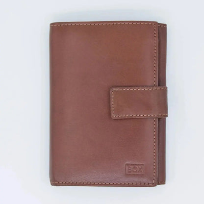 Large Tab Close Wallet Black Leather My Store