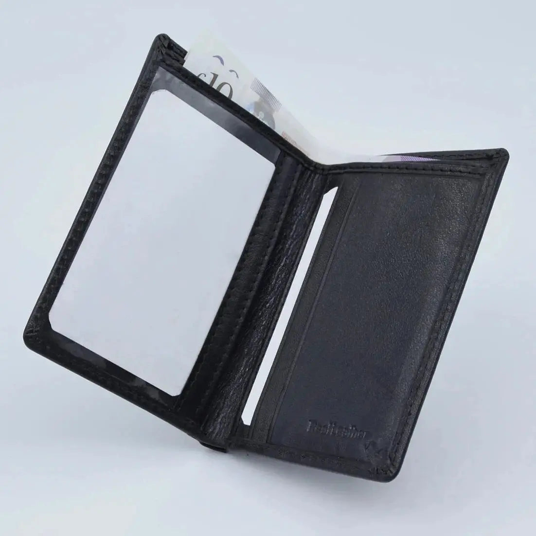 Slim Wallet Bi- Fold Black Leather My Store
