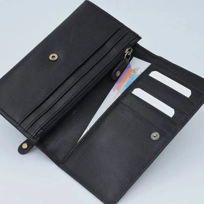 Three Quarter Close Purse Tan Leather My Store