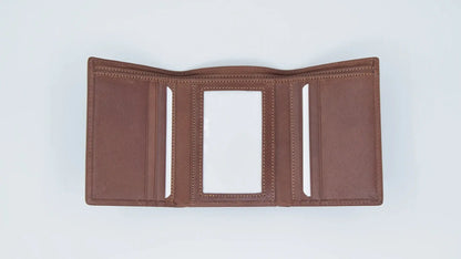 Classic Wallet Tri- Fold Black Leather My Store