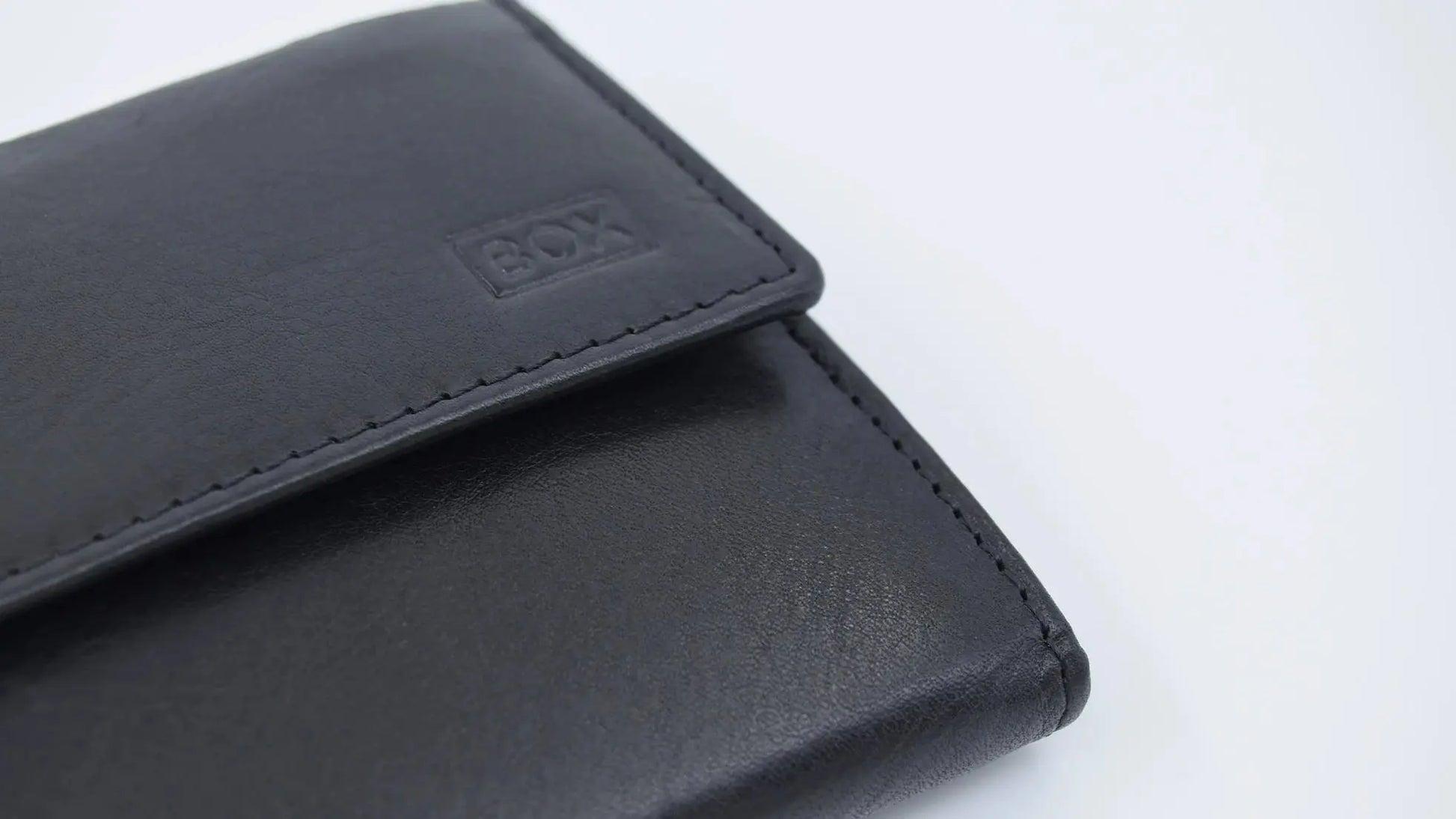Half Fold Close Purse Black Leather My Store