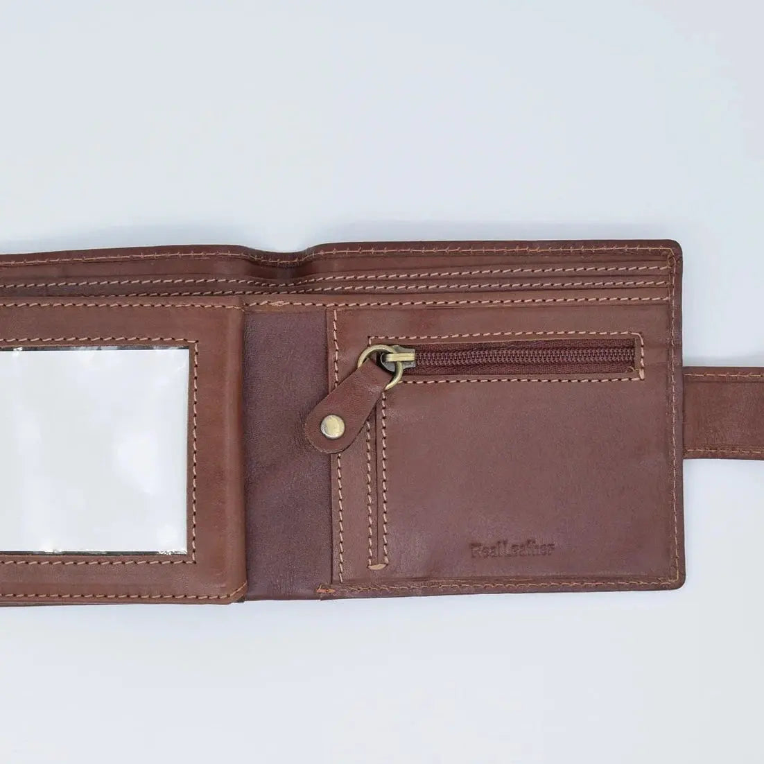 Classic Tab Close Wallet Tan Leather My Store