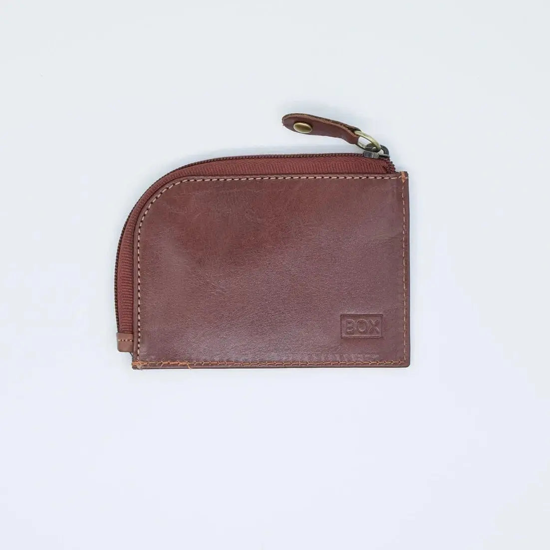 Mini Zip Wallet Black Leather My Store