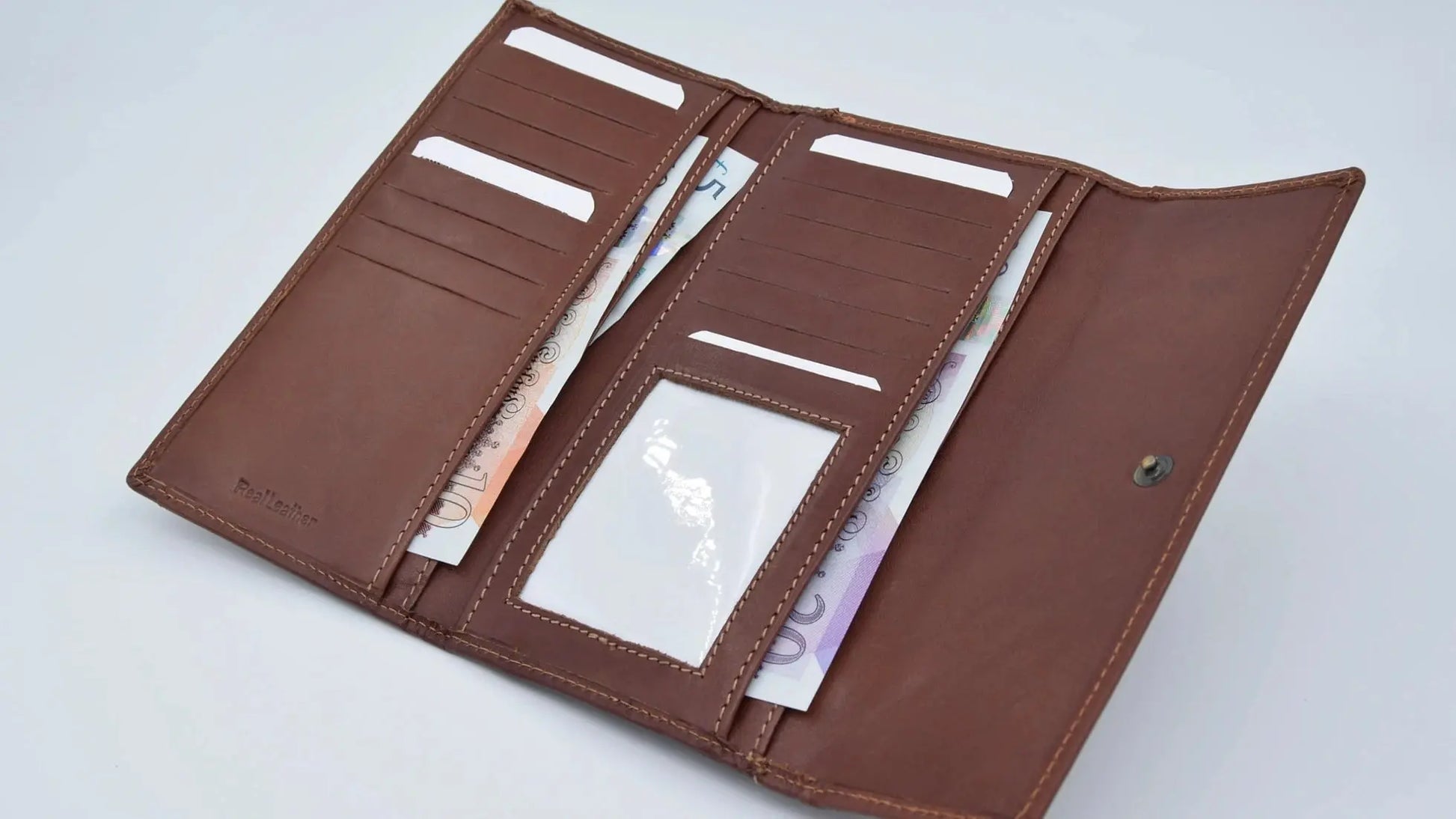 Half Fold Close Purse Black Leather My Store