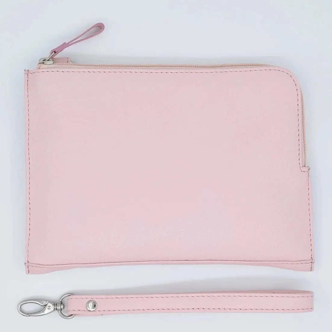 Soft Feel Bag with Hand Strap Pink Leather My Store