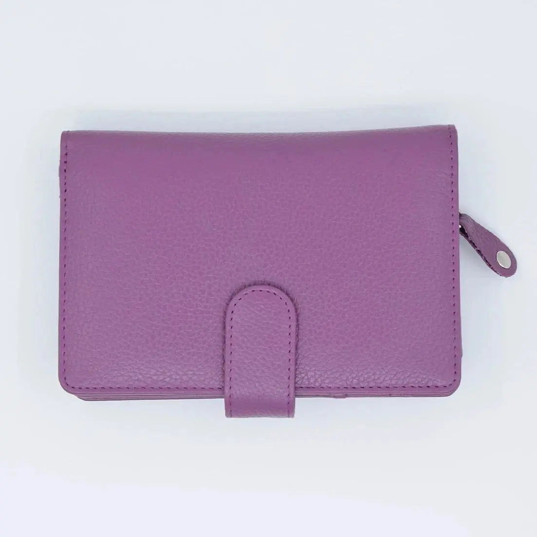 Large Tab Close Purse Wallet Bi-Fold Black Leather My Store