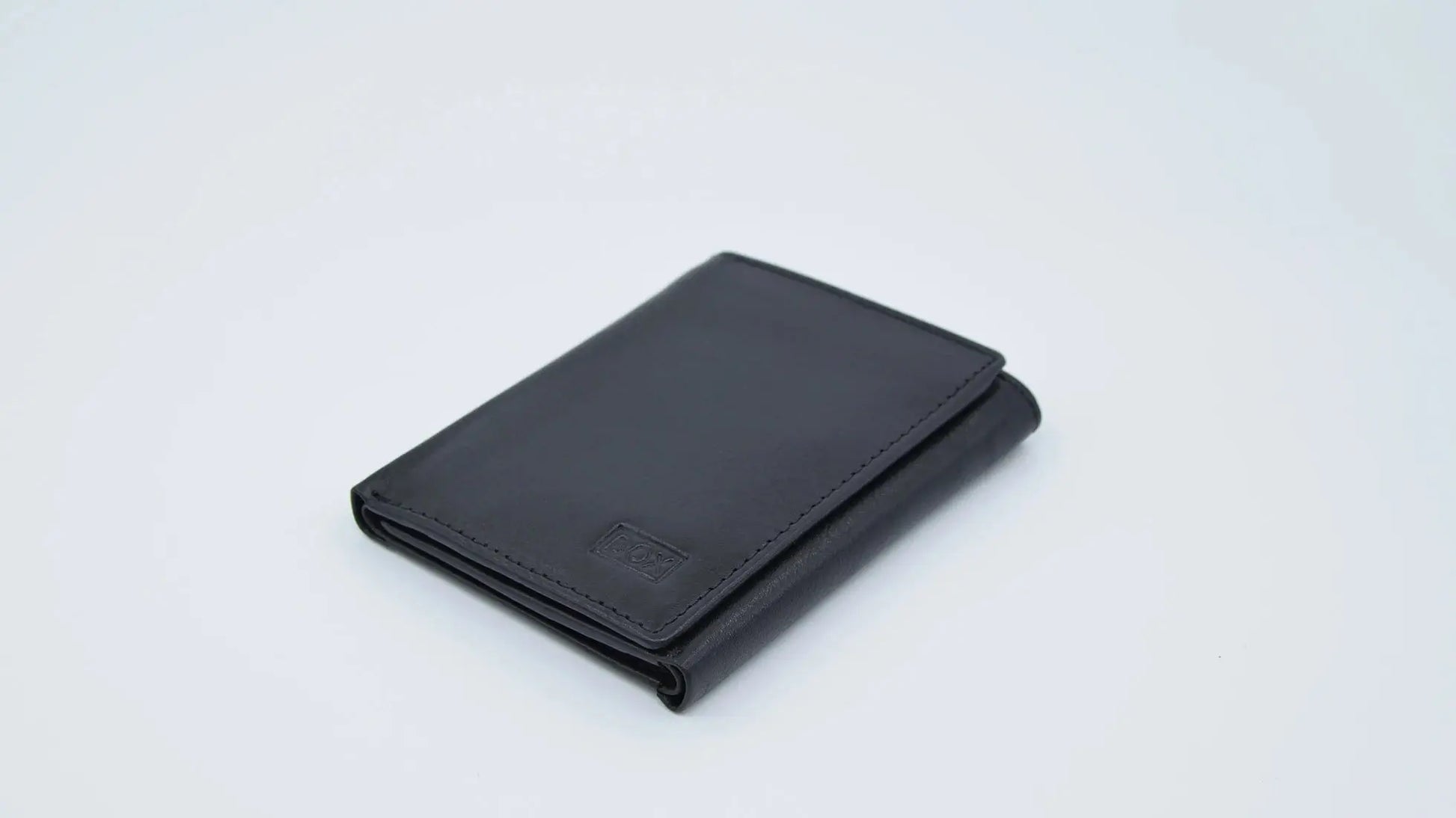 Classic Wallet Tri- Fold Black Leather My Store