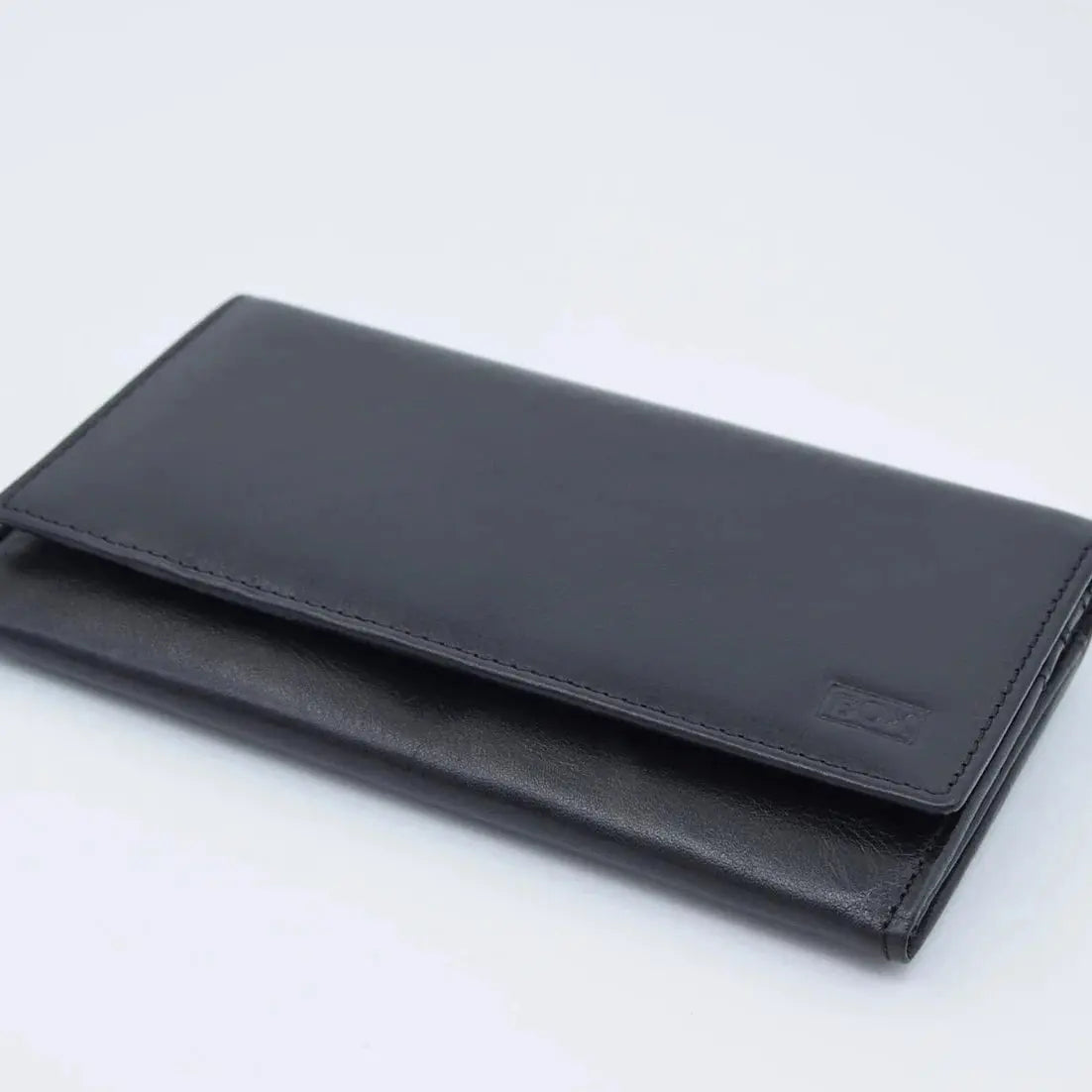 Three Quarter Close Purse Tan Leather My Store
