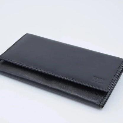 Three Quarter Close Purse Tan Leather My Store