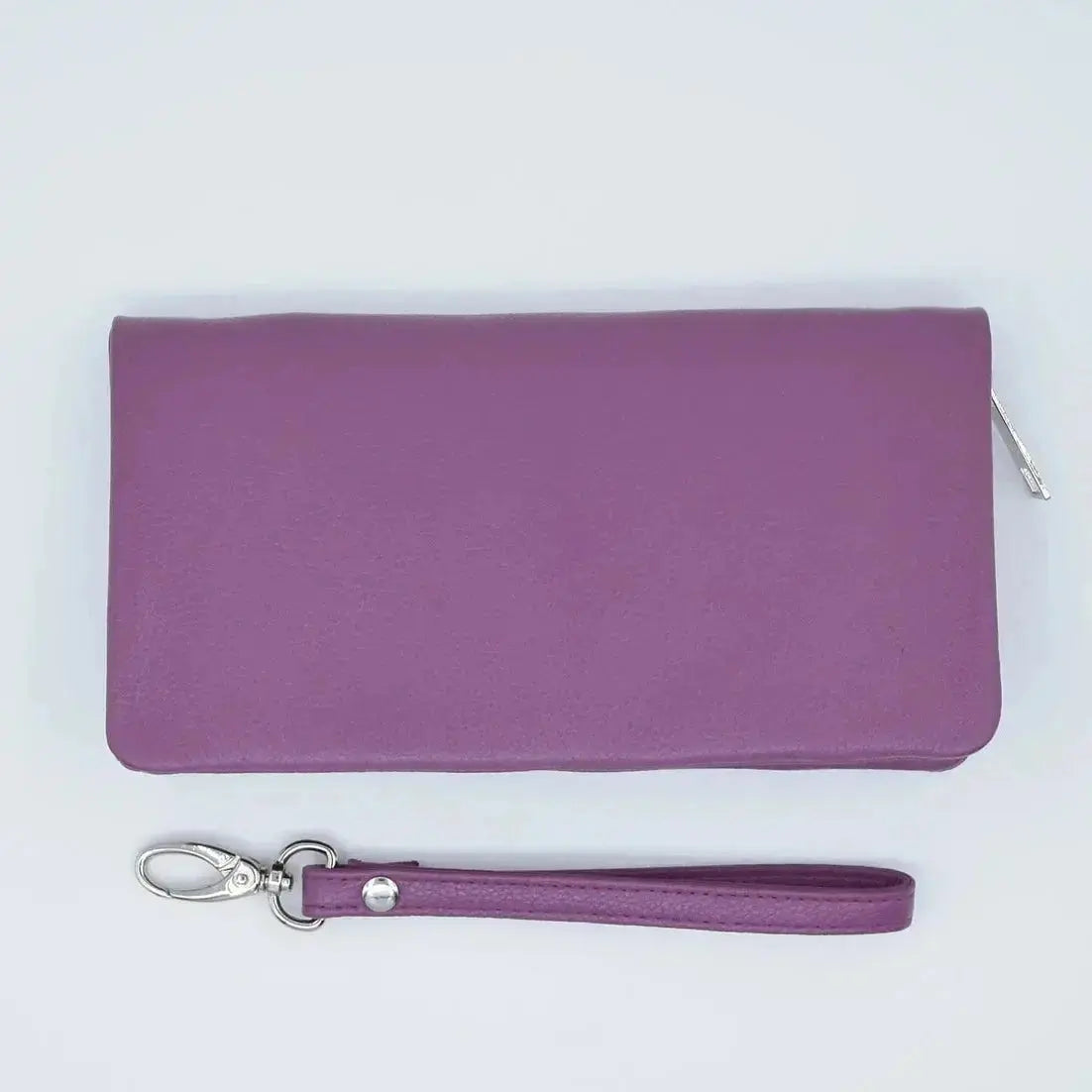 Crossover Purse with Hand Strap Black Leather My Store