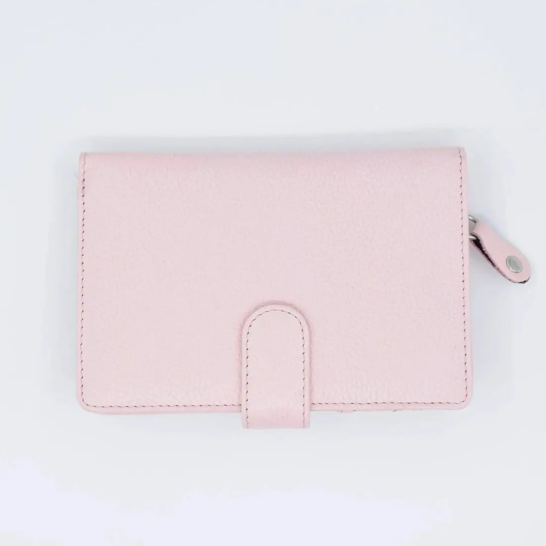 Large Tab Close Purse Wallet Bi-Fold Black Leather My Store