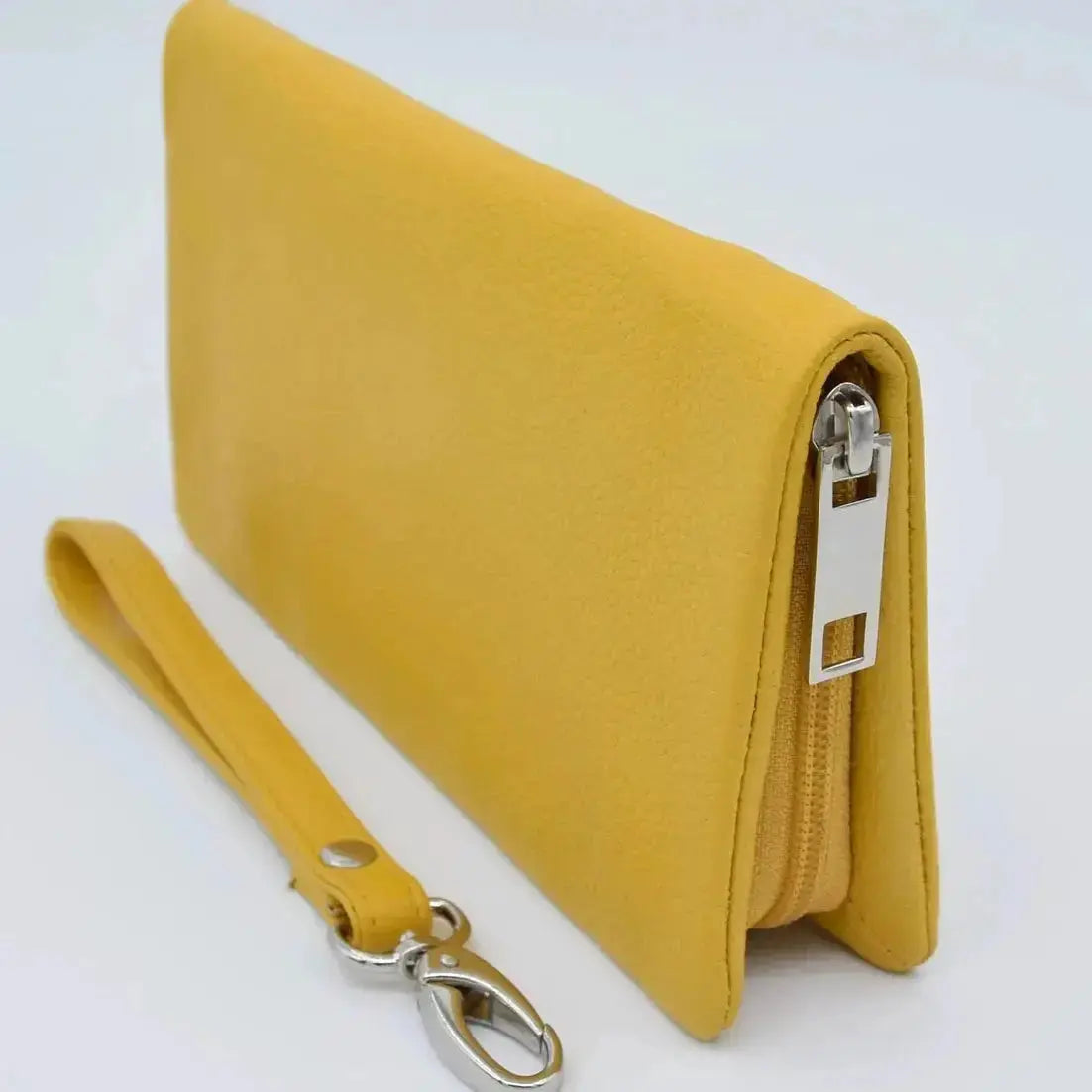 Crossover Purse with Hand Strap Black Leather My Store