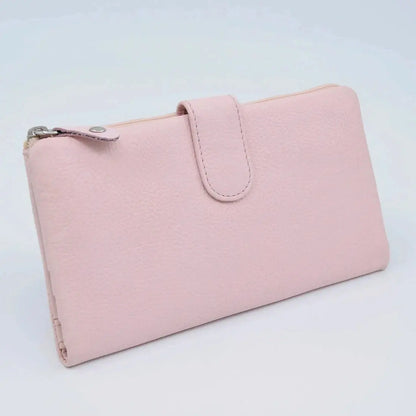 Super Soft Tab Close Purse Pink Leather My Store