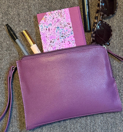 Soft Feel Bag with Hand Strap Mustard Leather My Store