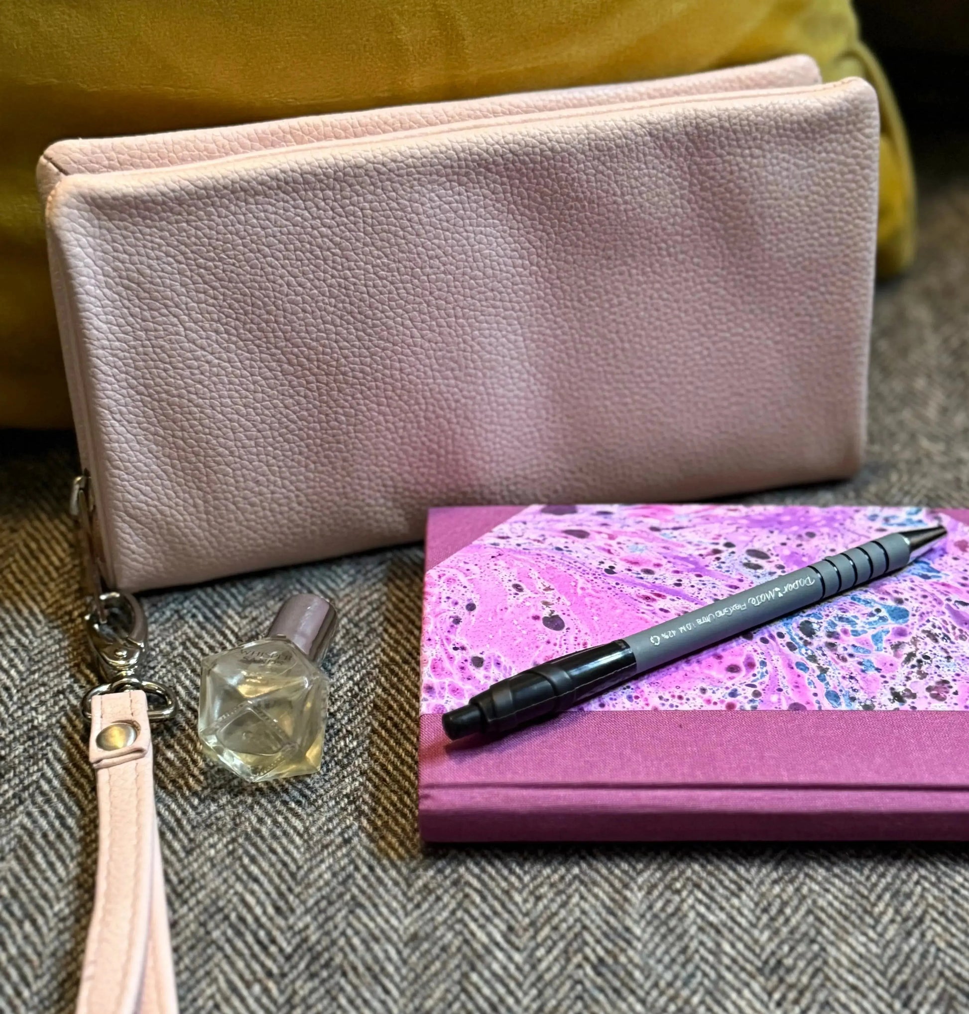 Crossover Purse with Hand Strap Black Leather My Store