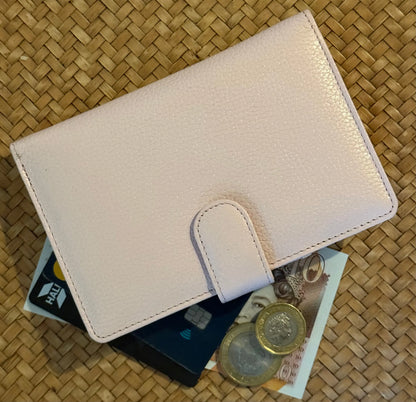 Large Tab Close Purse Wallet Bi-Fold Black Leather My Store