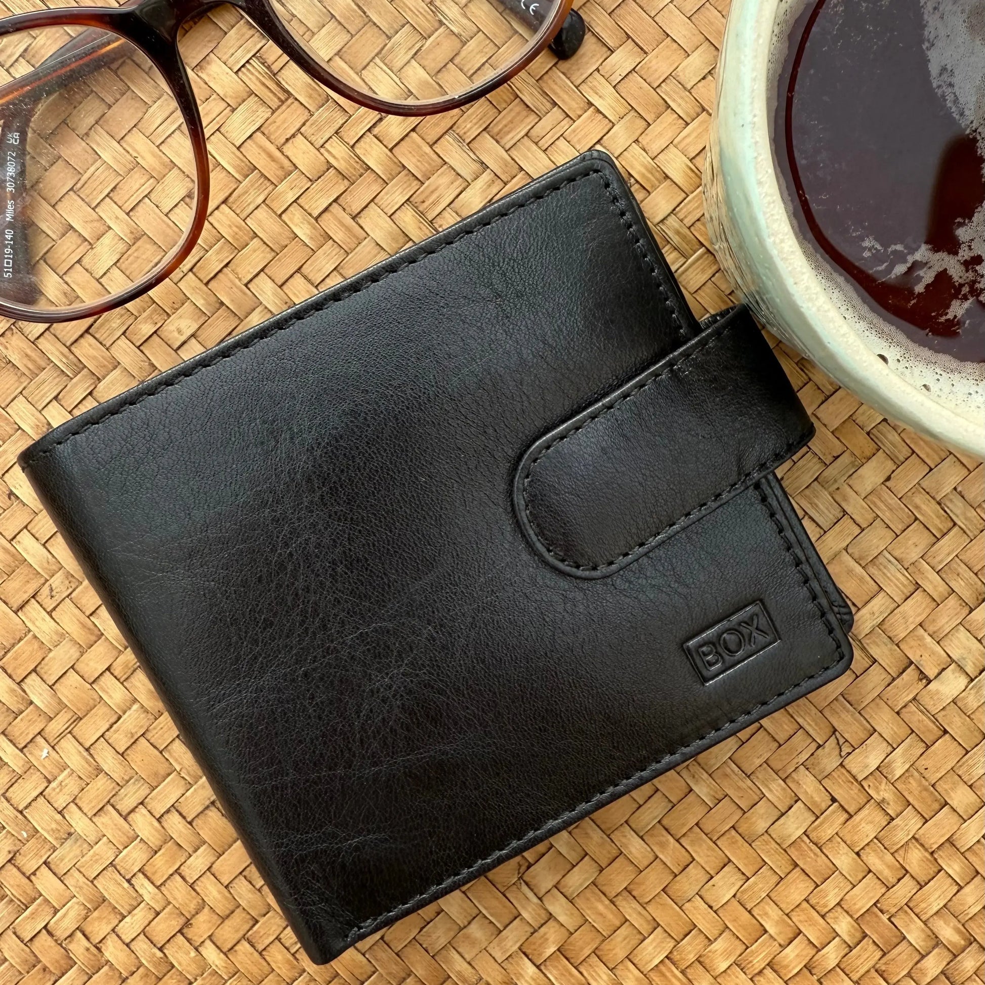Classic Tab Close Wallet Tan Leather My Store