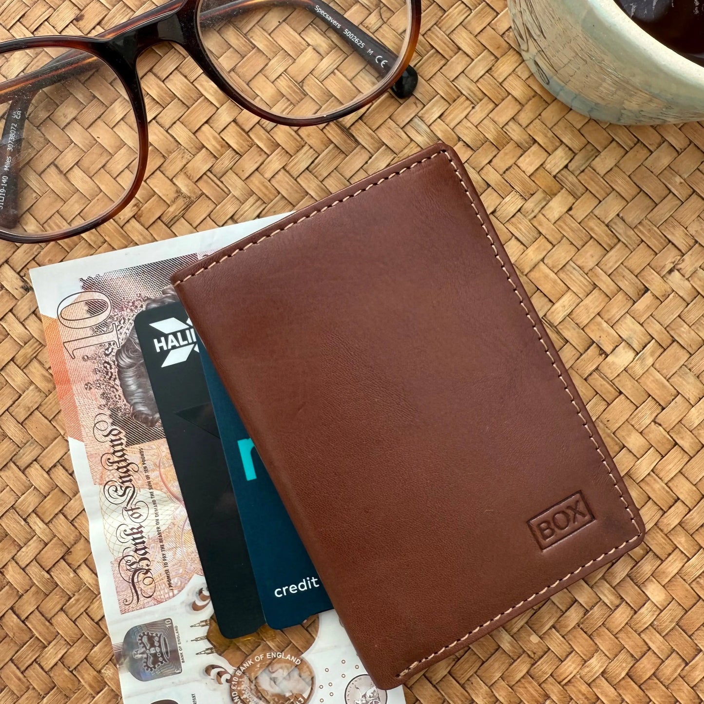 Slim Wallet Bi- Fold Black Leather My Store