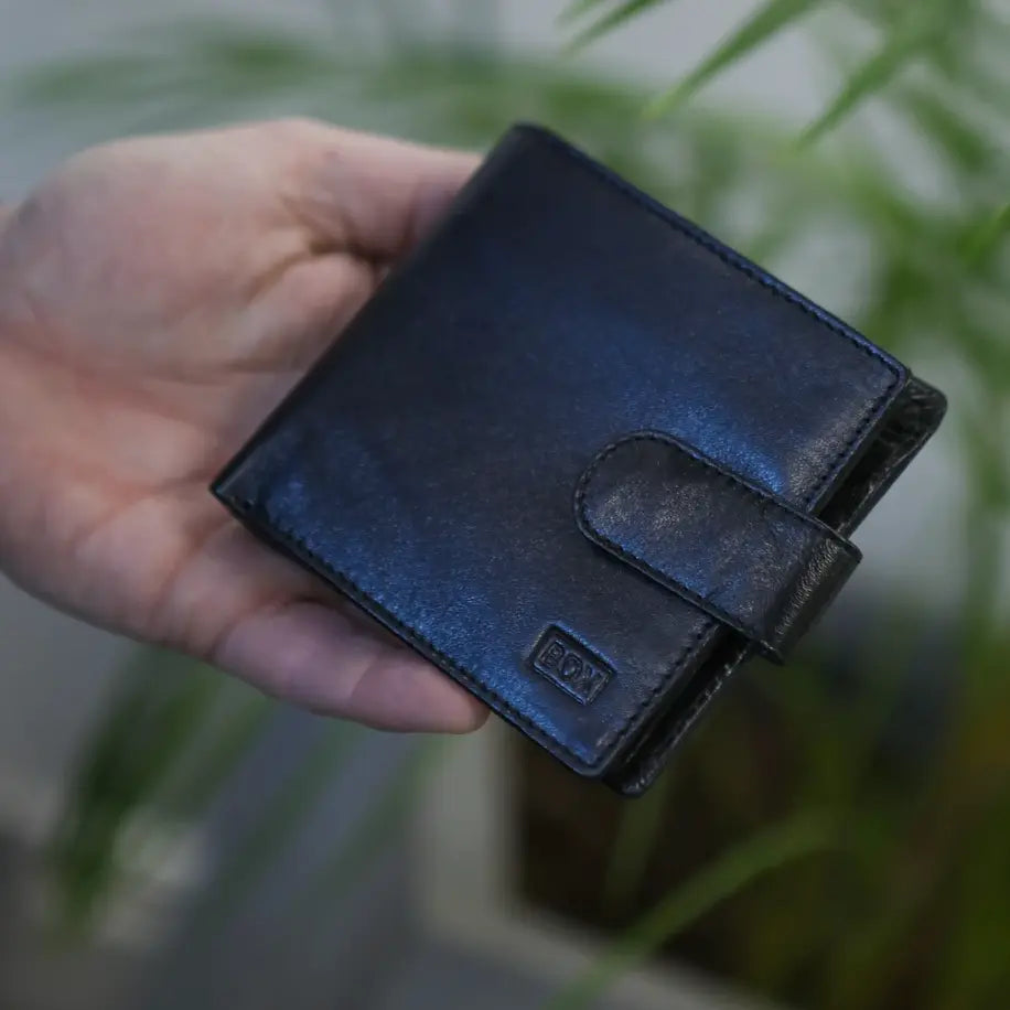 Classic Tab Close Wallet Tan Leather My Store