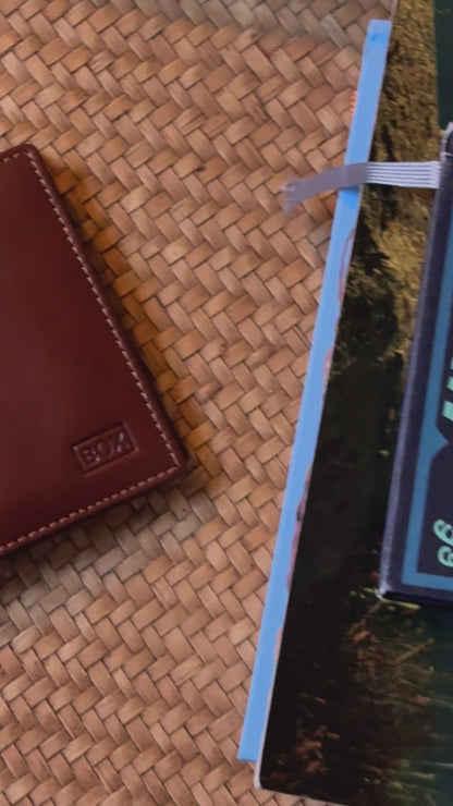 Classic Wallet Tri- Fold in Tan or Black Leather